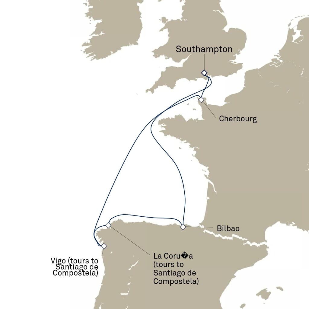 7 nights Mediterranean cruise on Queen Anne 
from 🇬🇧 Southampton 