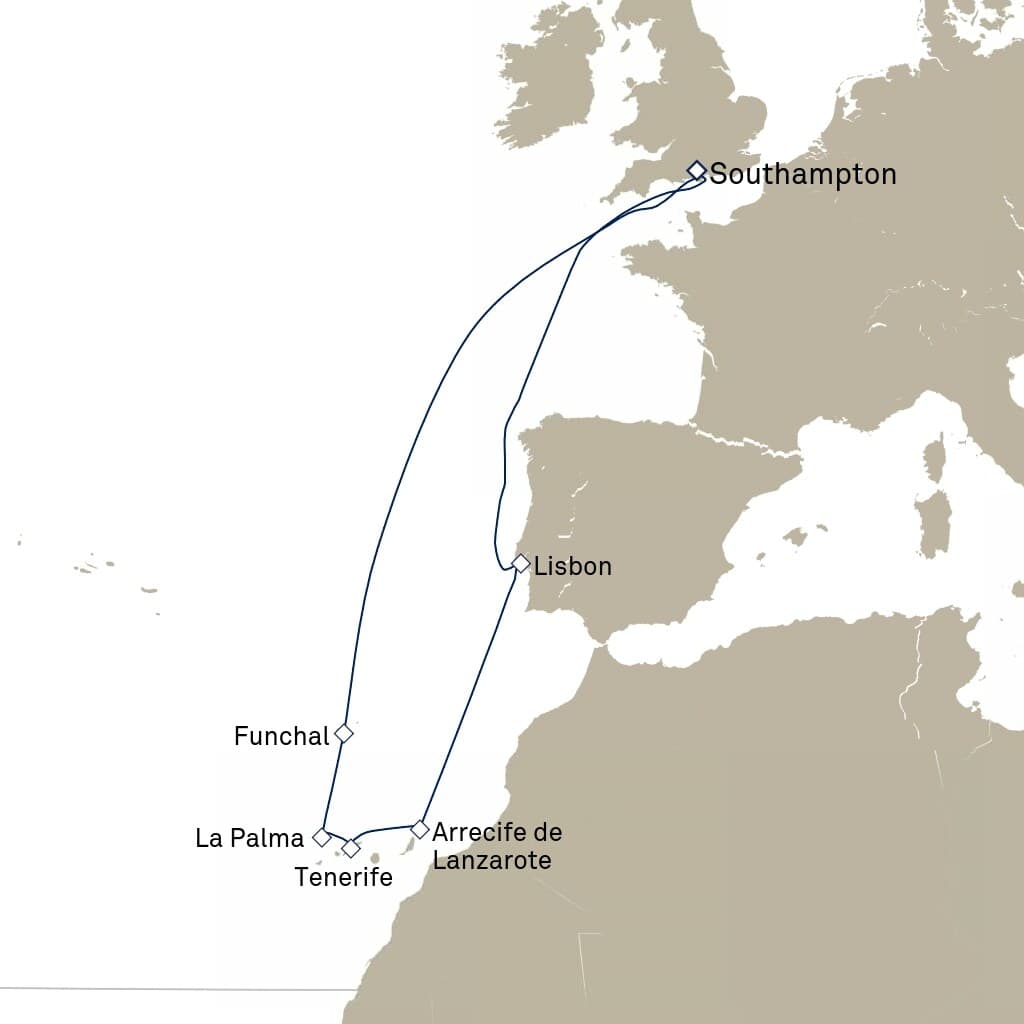 12 nights Mediterranean cruise on Queen Anne 
from 🇬🇧 Southampton 