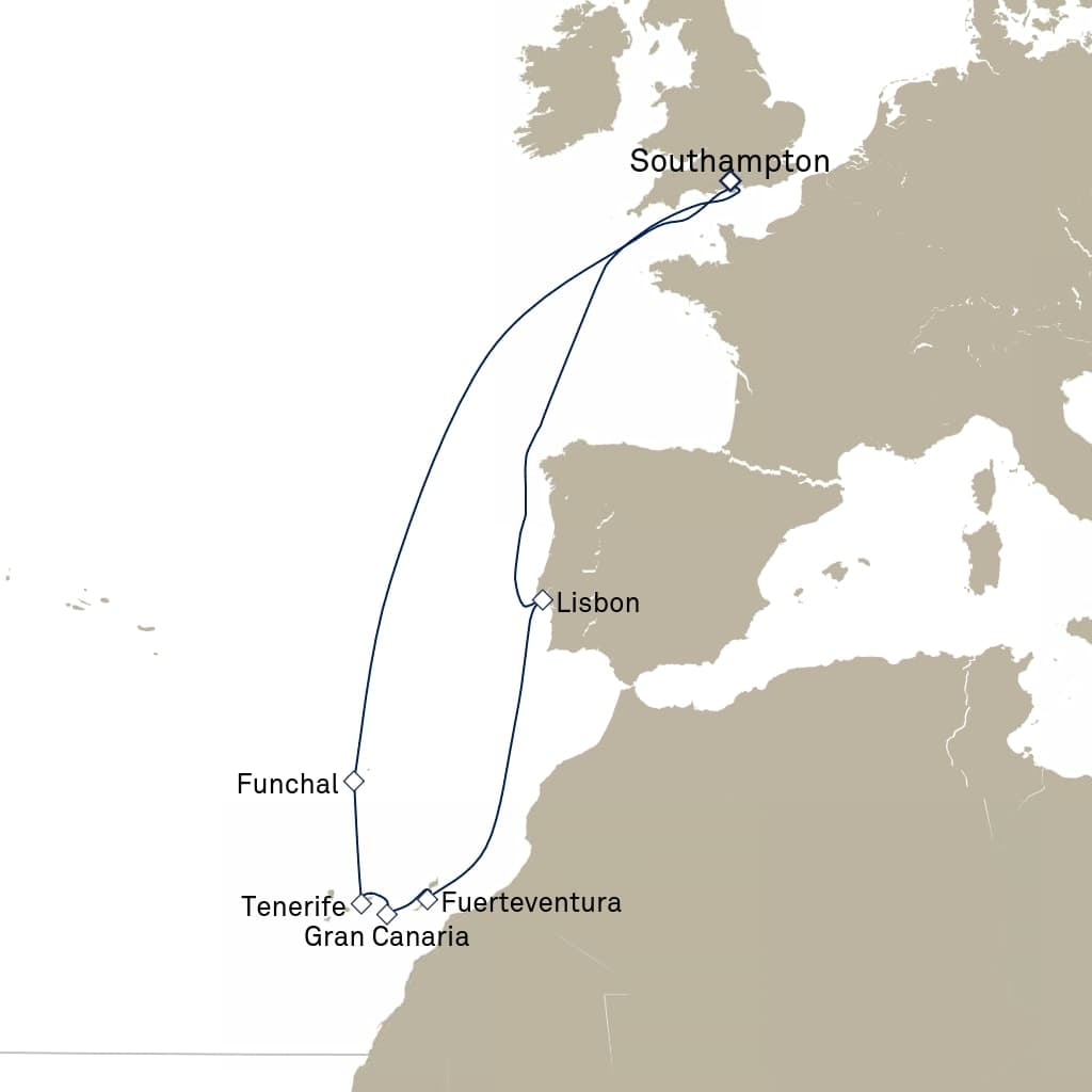 12 nights Mediterranean cruise on Queen Anne 
from 🇬🇧 Southampton 