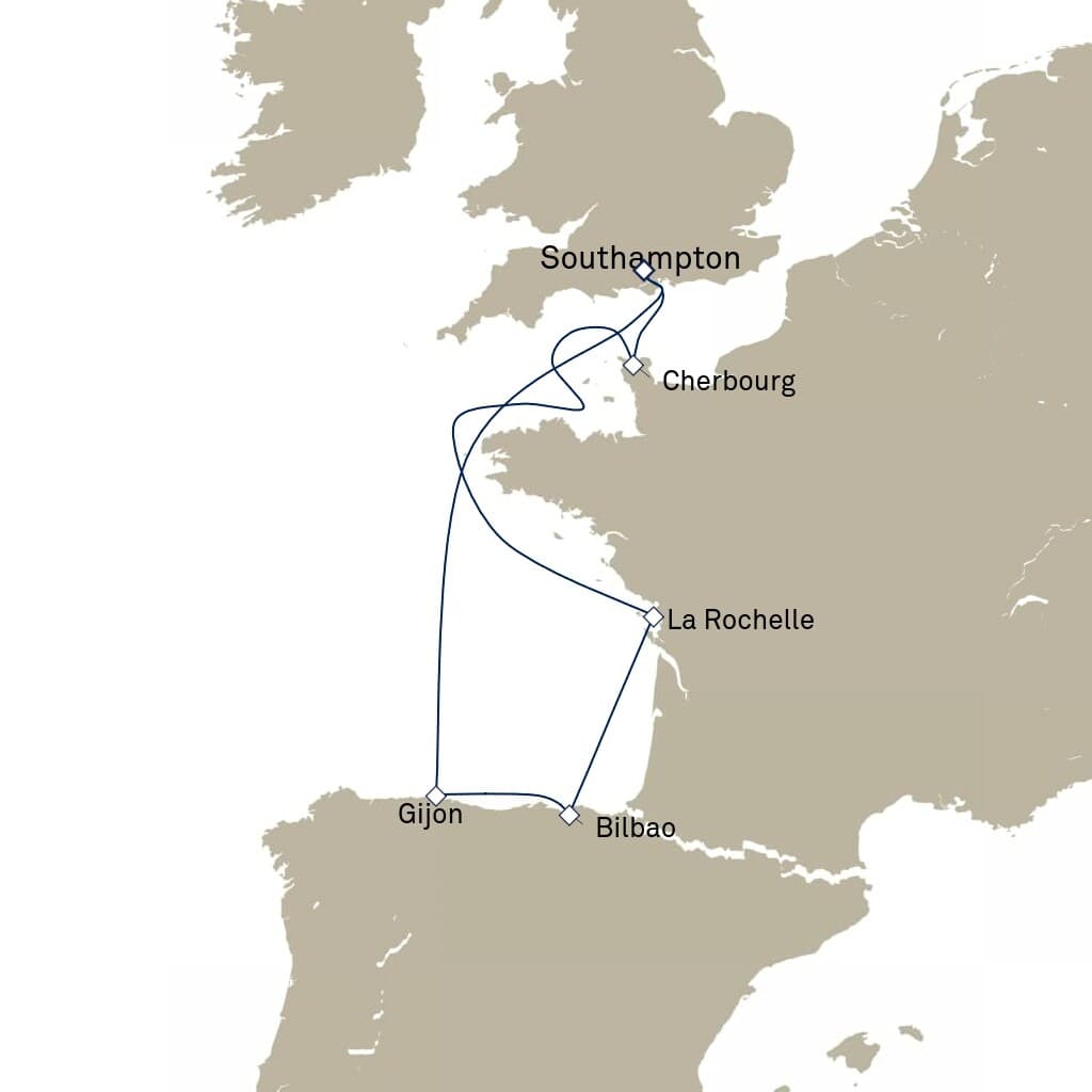 7 nights Mediterranean cruise on Queen Anne 
from 🇬🇧 Southampton 
