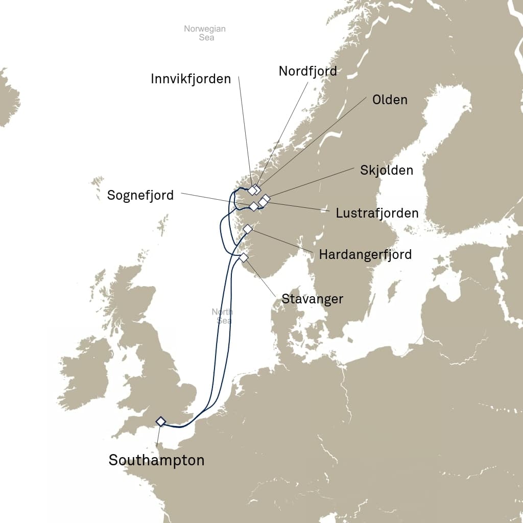 7 nights North European cruise on Queen Anne 
from 🇬🇧 Southampton 