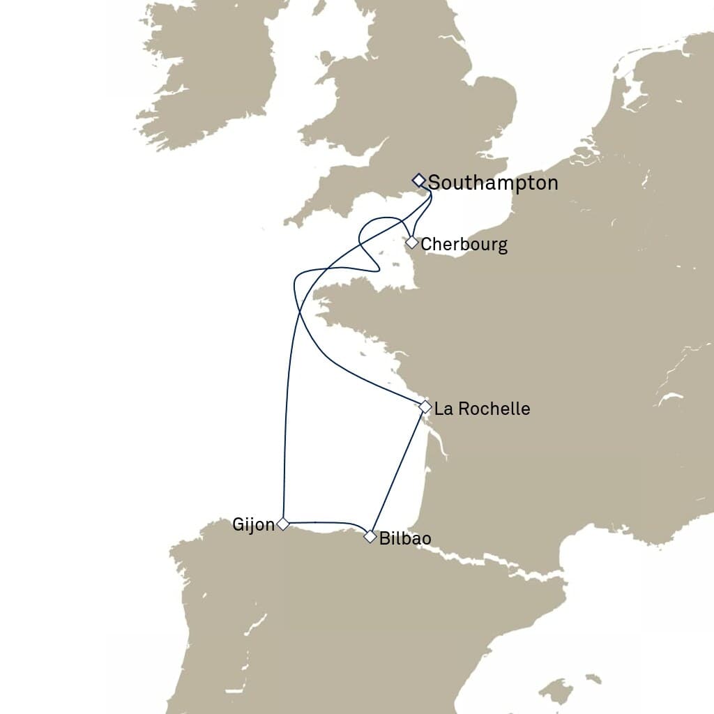 7 nights Mediterranean cruise on Queen Anne 
from 🇬🇧 Southampton 