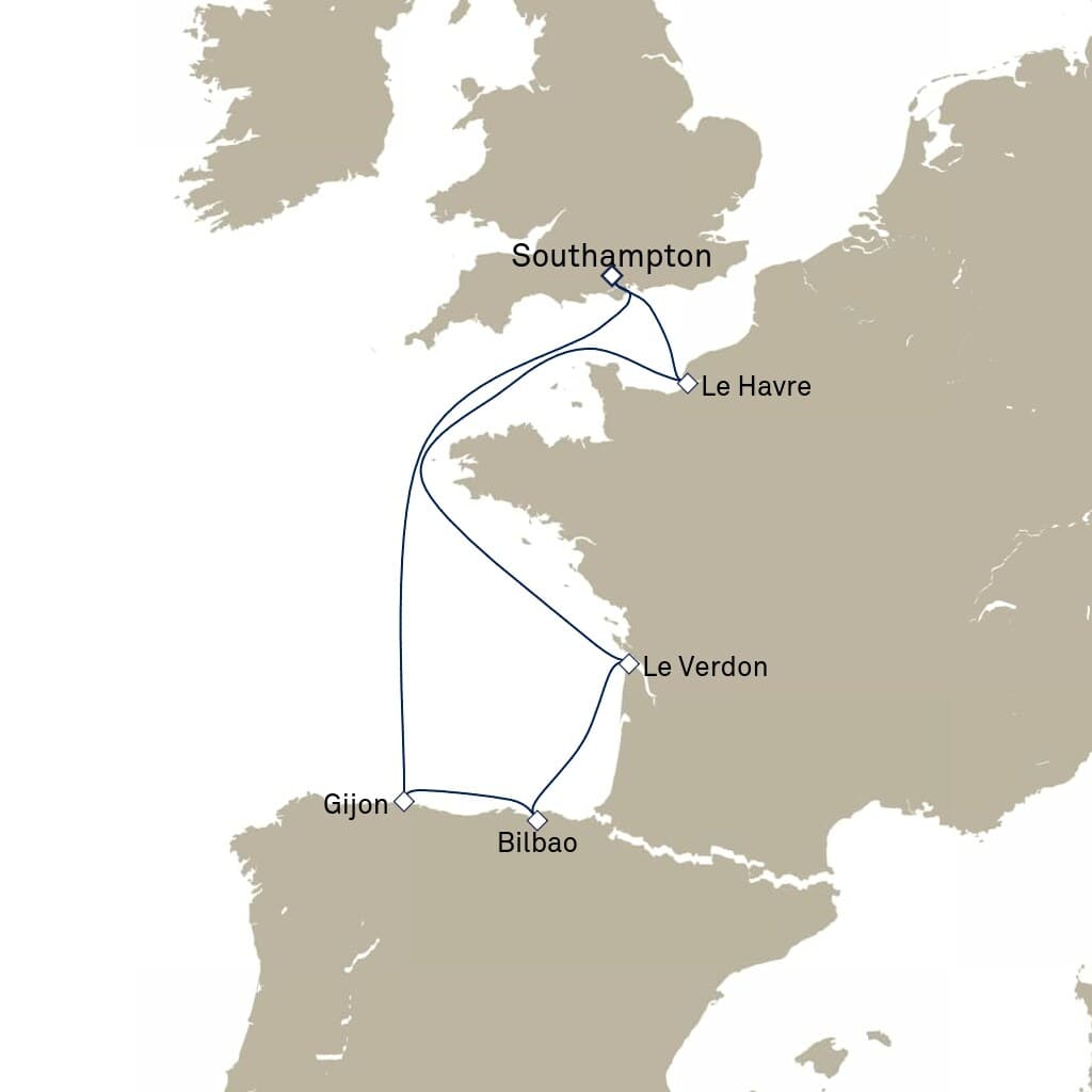 7 nights Mediterranean cruise on Queen Anne 
from 🇬🇧 Southampton 