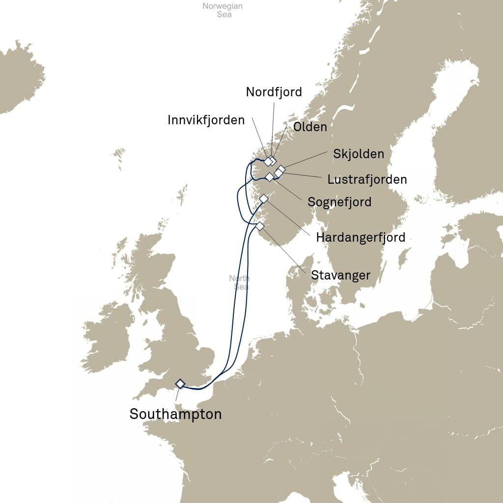 7 nights North European cruise on Queen Anne 
from 🇬🇧 Southampton 