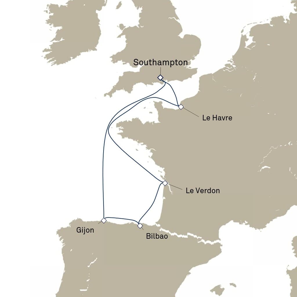 7 nights Mediterranean cruise on Queen Anne 
from 🇬🇧 Southampton 