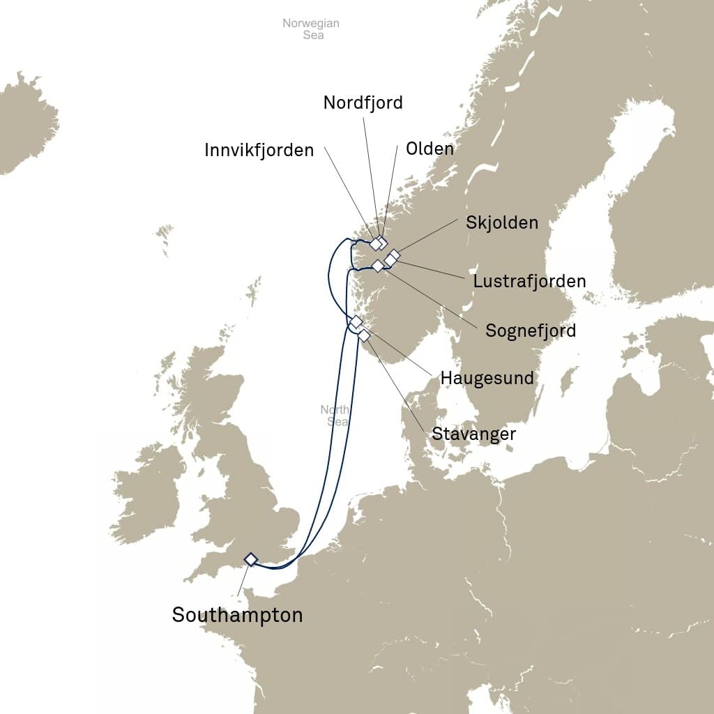 7 nights North European cruise on Queen Anne 
from 🇬🇧 Southampton 
