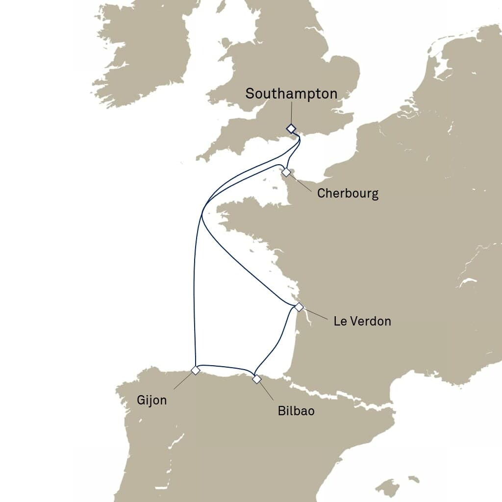 7 nights Mediterranean cruise on Queen Anne 
from 🇬🇧 Southampton 