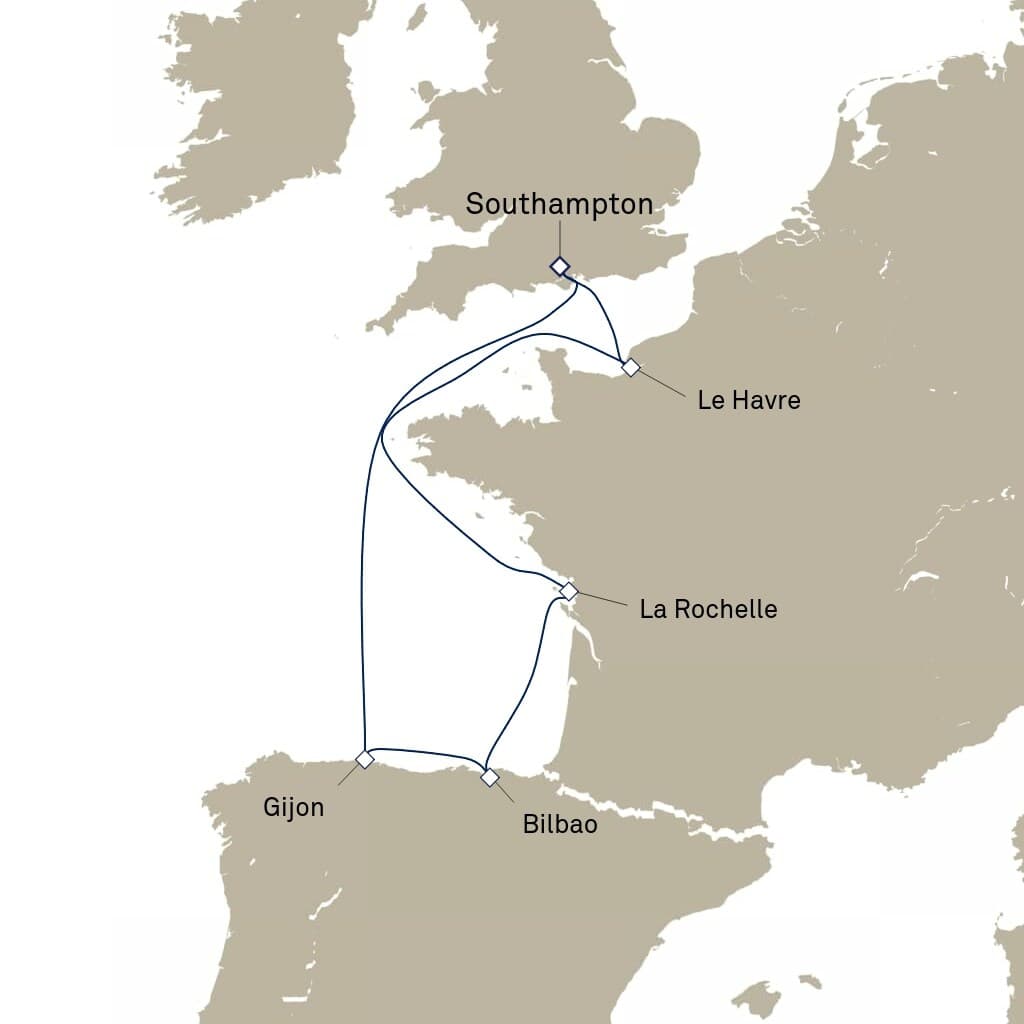 7 nights Mediterranean cruise on Queen Anne 
from 🇬🇧 Southampton 