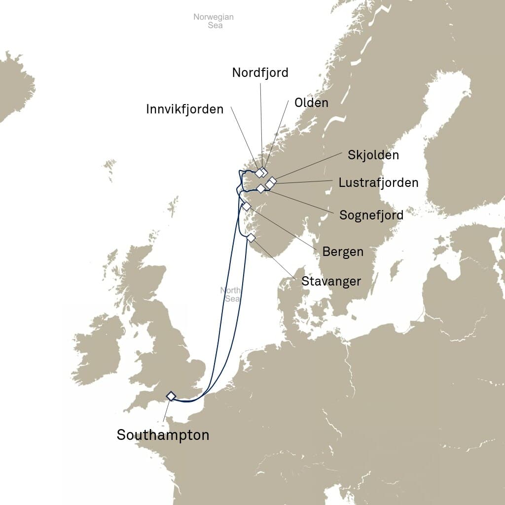 7 nights North European cruise on Queen Anne 
from 🇬🇧 Southampton 