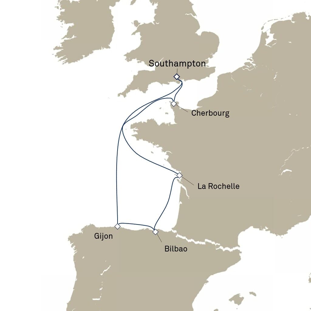 7 nights Mediterranean cruise on Queen Anne 
from 🇬🇧 Southampton 