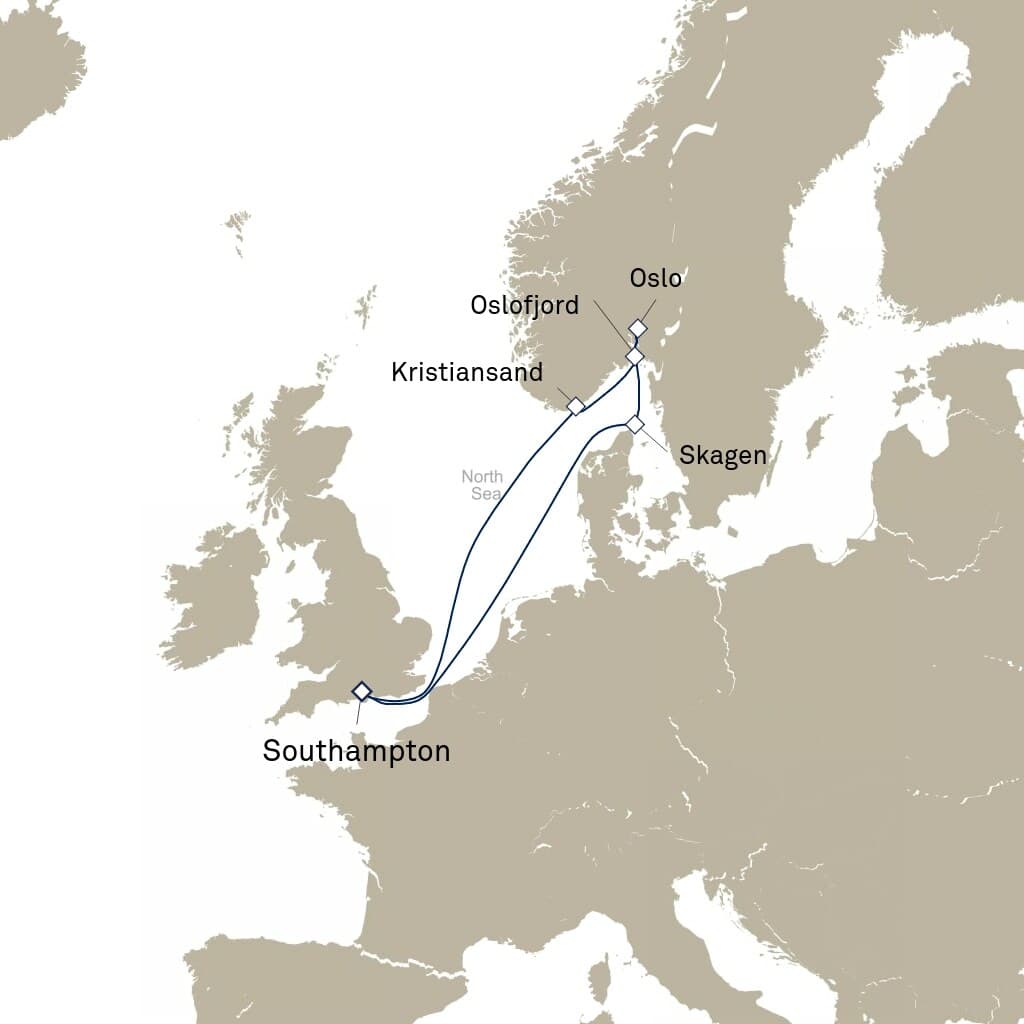 7 nights North European cruise on Queen Anne 
from 🇬🇧 Southampton 