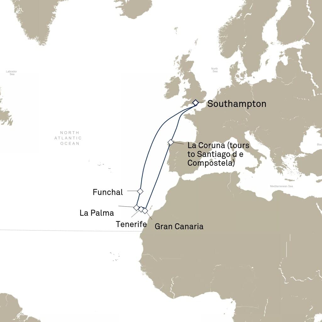 14 nights Mediterranean cruise on Queen Anne 
from 🇬🇧 Southampton 