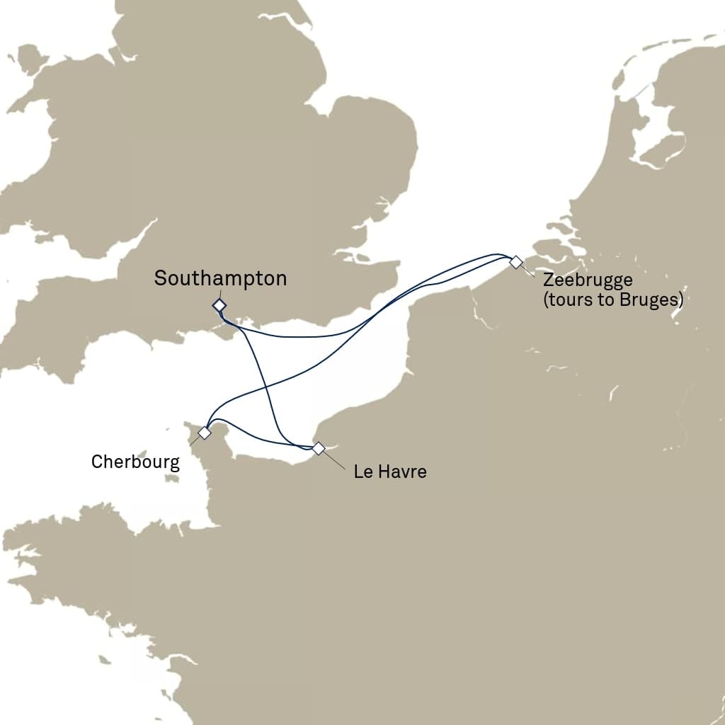 5 nights Mediterranean cruise on Queen Anne 
from 🇬🇧 Southampton 