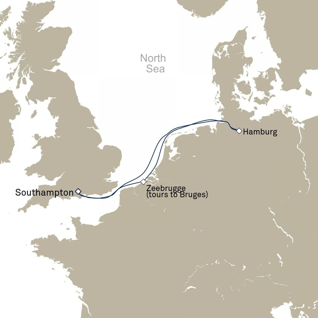 5 nights Mediterranean cruise on Queen Mary 2 
from 🇬🇧 Southampton 