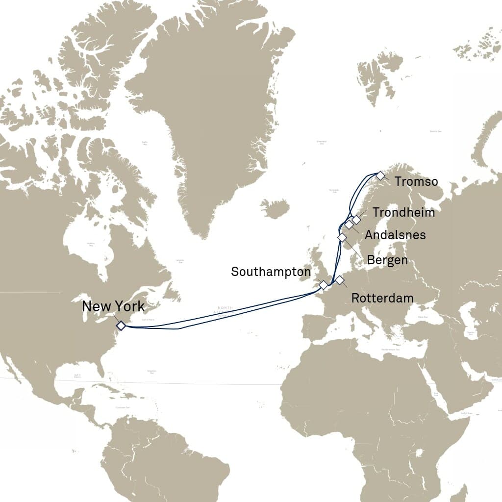 30 nights Transatlantic cruise on Queen Mary 2
from 🇺🇸 New York