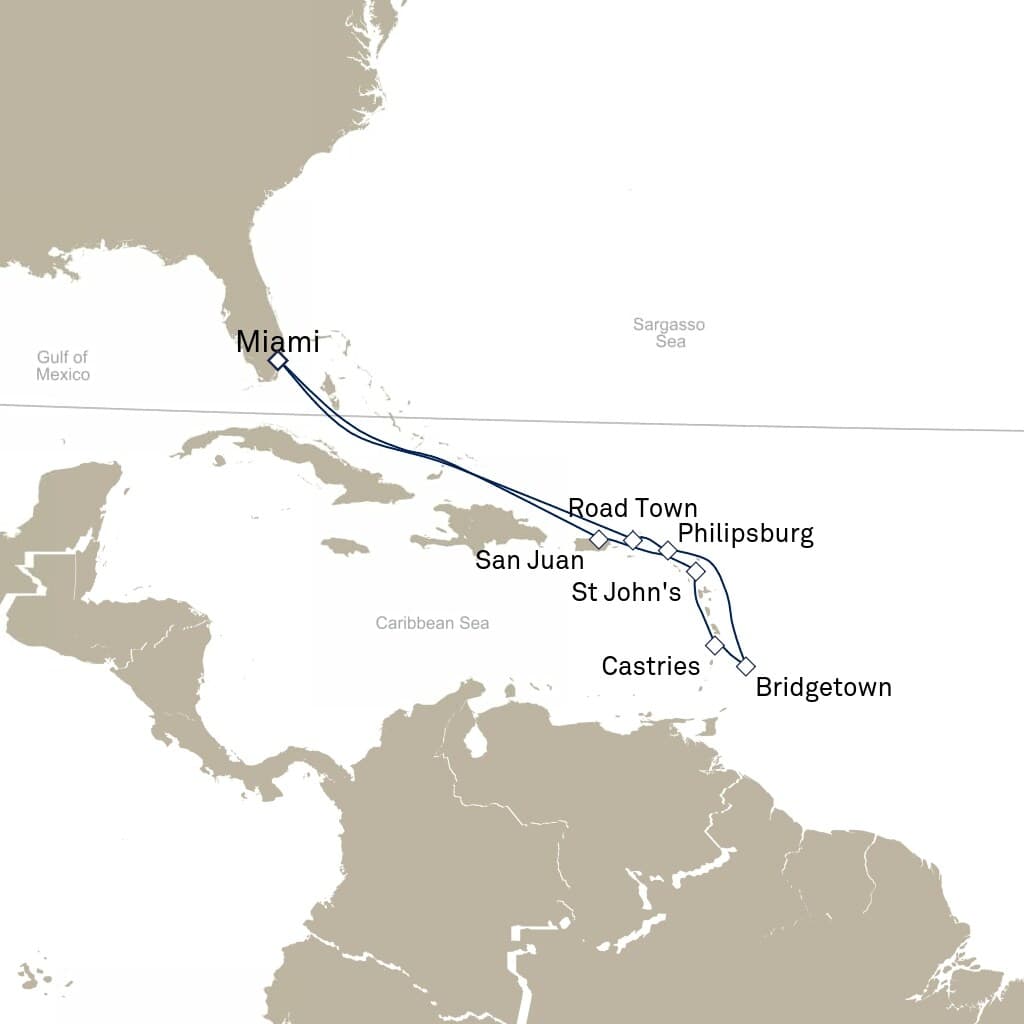 12 nights Caribbean cruise on Queen Elizabeth 
from 🇺🇸 Miami 