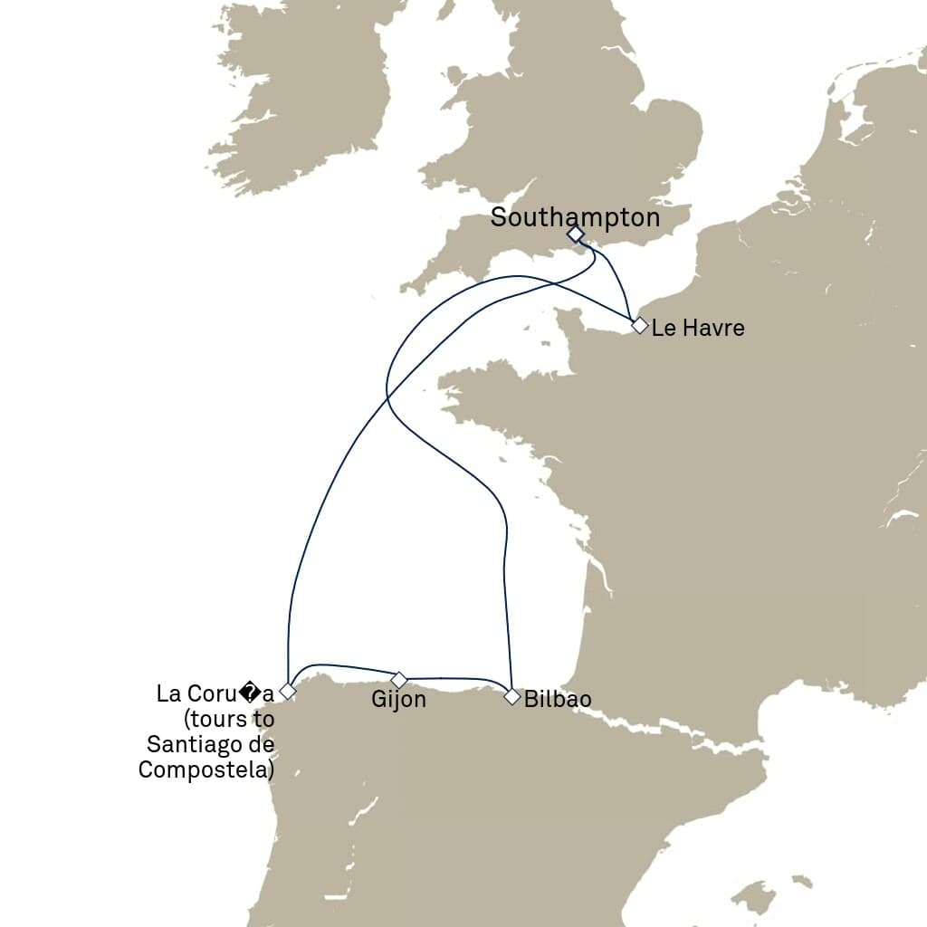 7 nights Mediterranean cruise on Queen Elizabeth 
from 🇬🇧 Southampton 