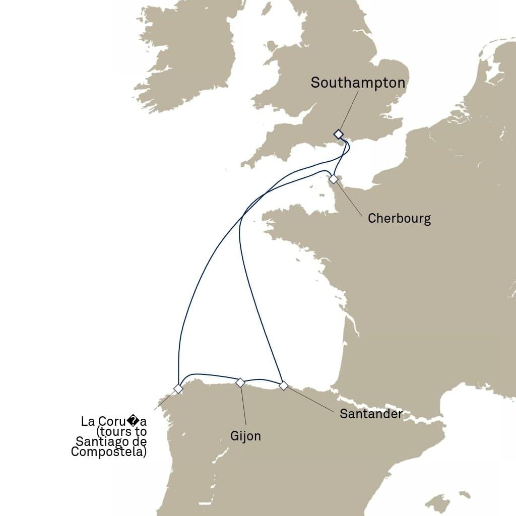 7 nights Mediterranean cruise on Queen Elizabeth 
from 🇬🇧 Southampton 