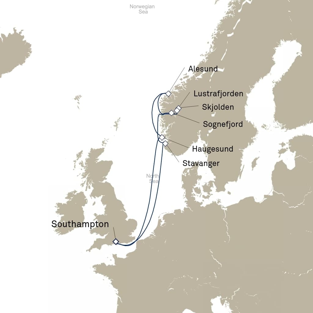 7 nights North European cruise on Queen Elizabeth 
from 🇬🇧 Southampton 
