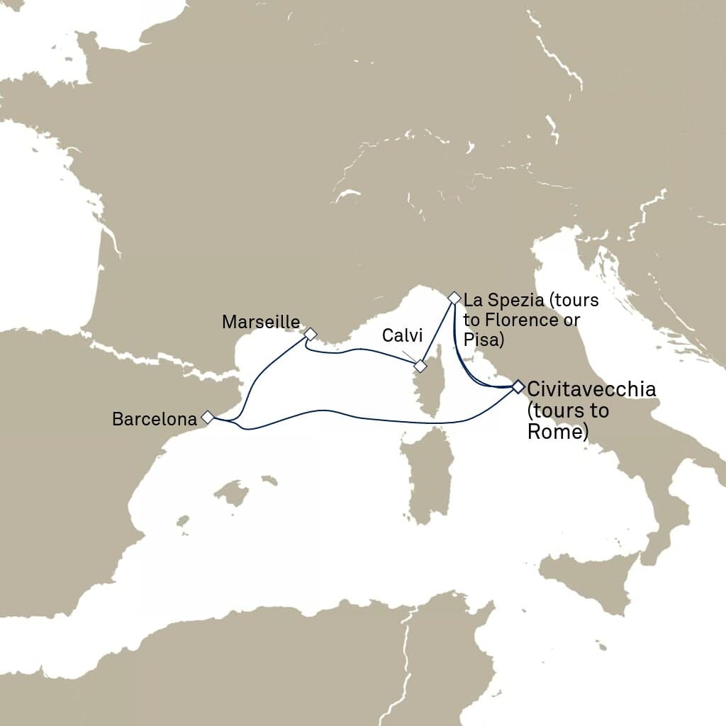 7 nights Mediterranean cruise on Queen Elizabeth 
from 🇮🇹 Civitavecchia 