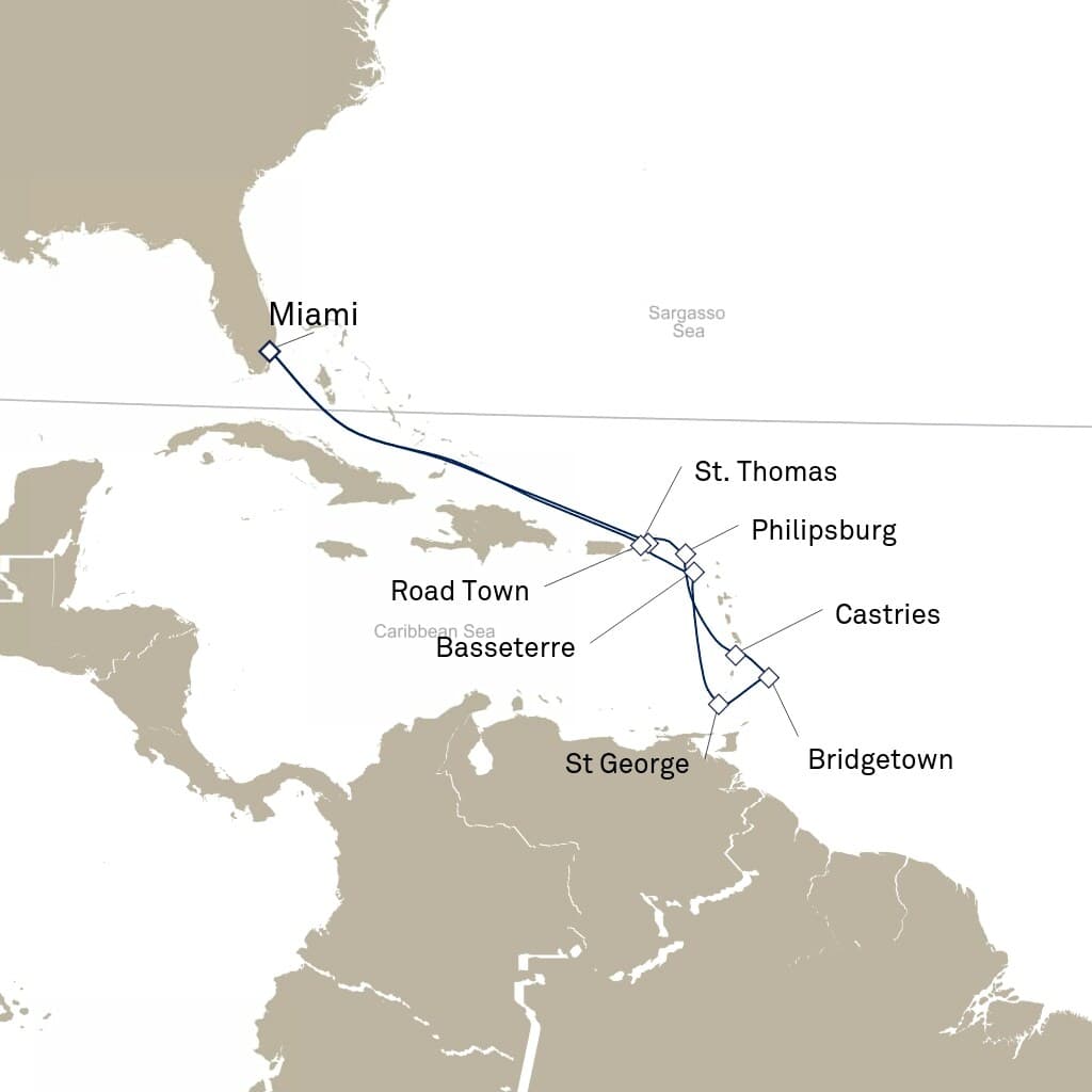 14 nights Caribbean cruise on Queen Elizabeth
from ๐บ๐ธ Miami