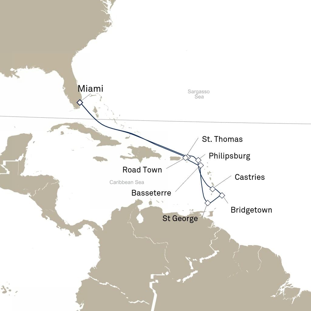 14 nights Caribbean cruise on Queen Elizabeth 
from 🇺🇸 Miami 