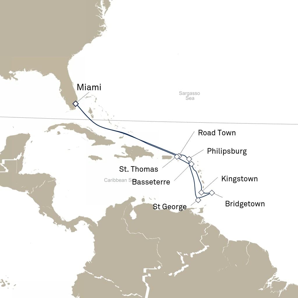 14 nights Caribbean cruise on Queen Elizabeth
from ๐บ๐ธ Miami