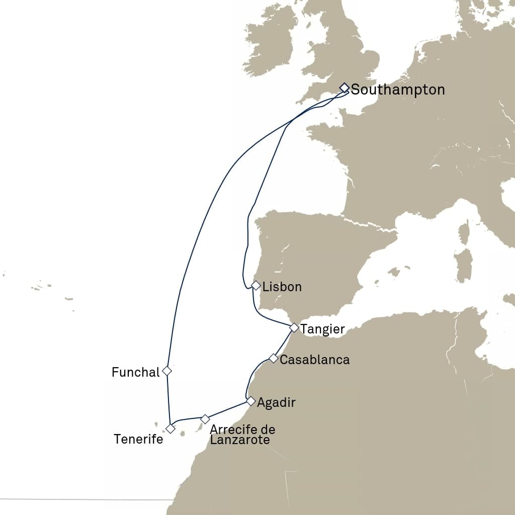 16 nights Mediterranean cruise on Queen Victoria 
from 🇬🇧 Southampton 