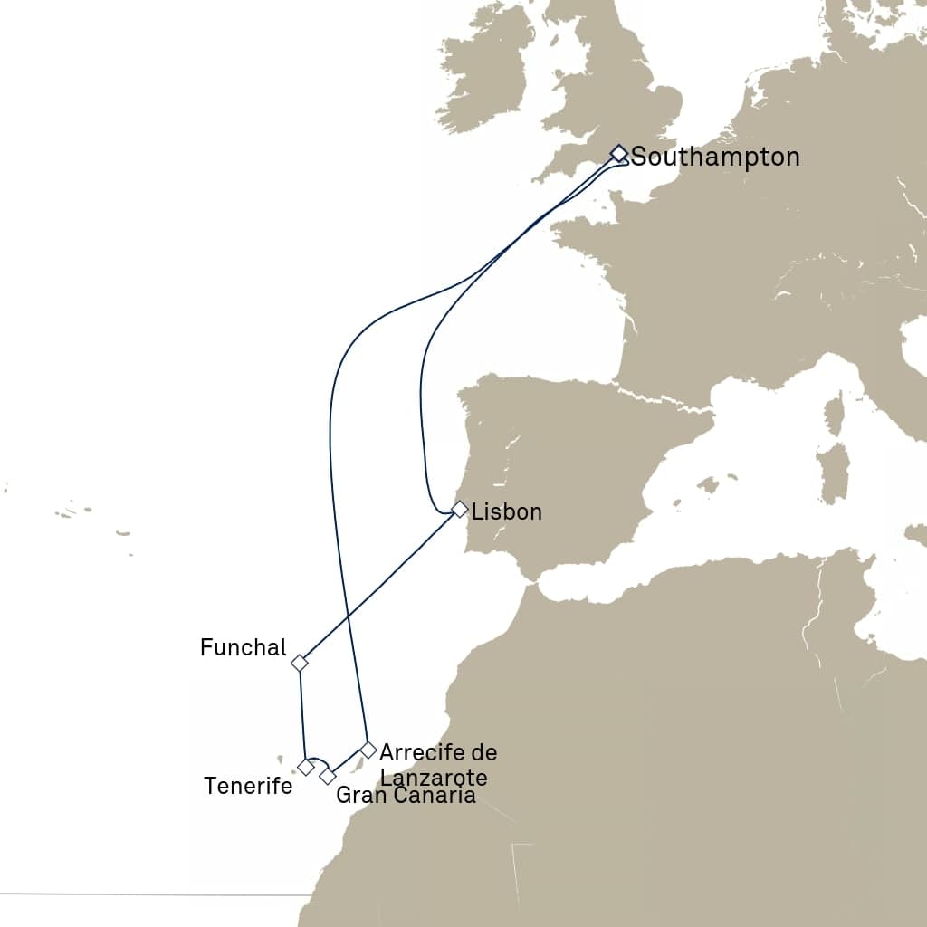 12 nights Mediterranean cruise on Queen Victoria 
from 🇬🇧 Southampton 