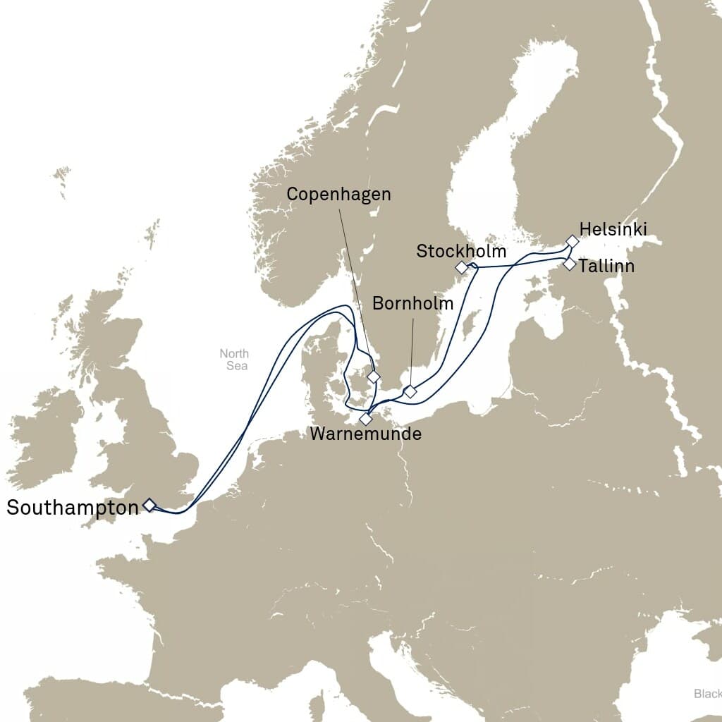 14 nights North European cruise on Queen Victoria 
from 🇬🇧 Southampton 