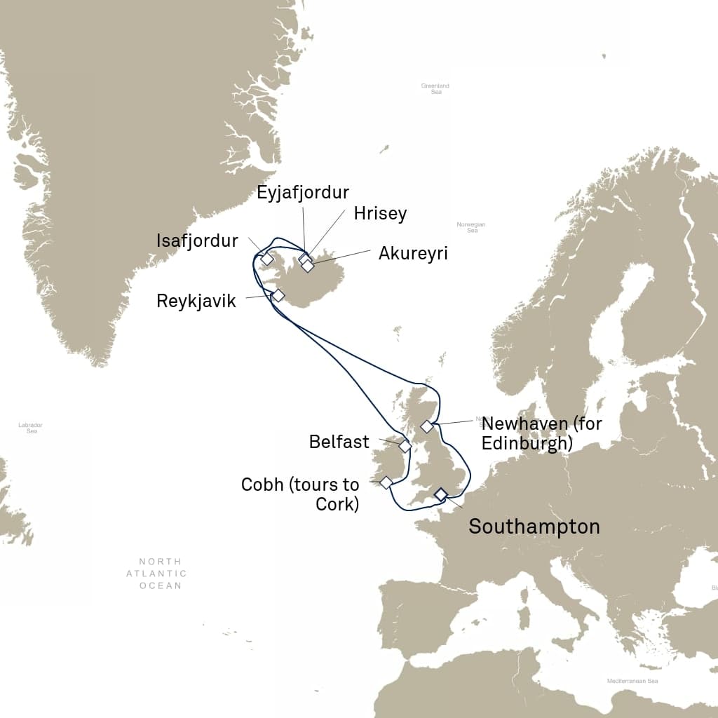 14 nights North European cruise on Queen Victoria 
from 🇬🇧 Southampton 