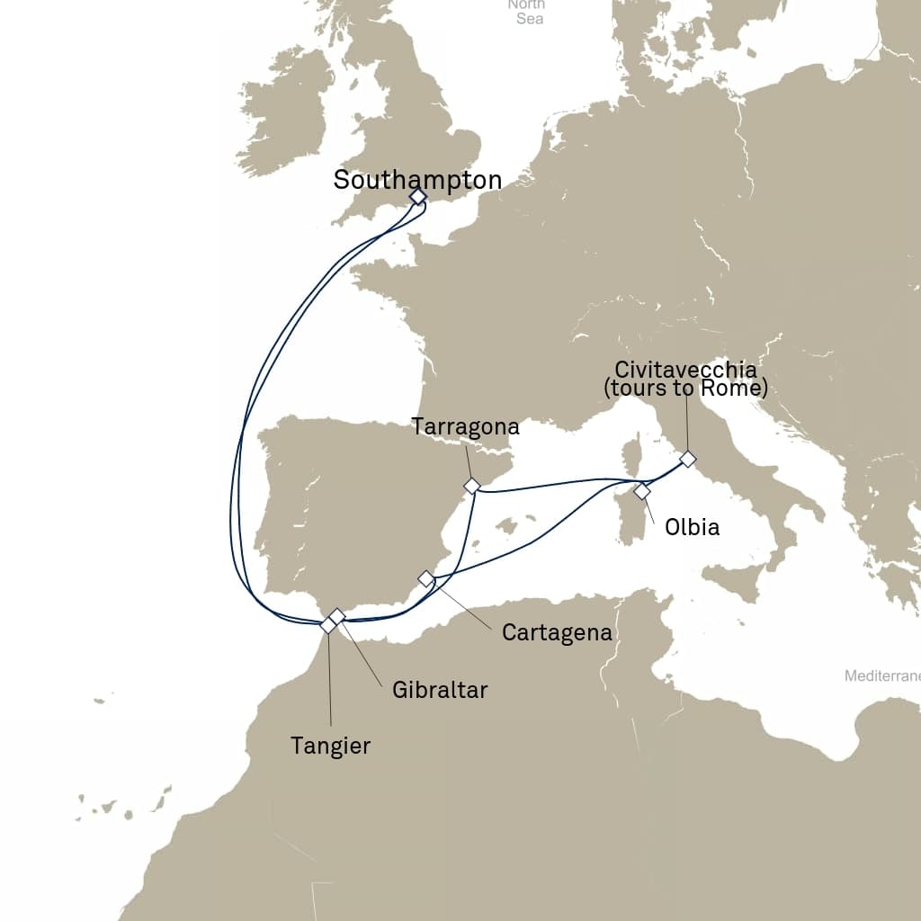 14 nights Mediterranean cruise on Queen Victoria
from 🇬🇧 Southampton