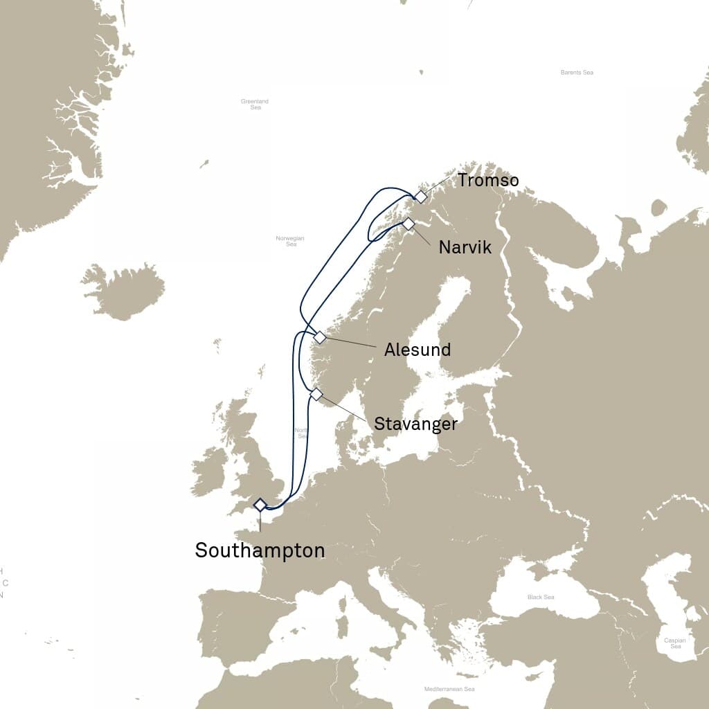 12 nights North European cruise on Queen Victoria 
from 🇬🇧 Southampton 