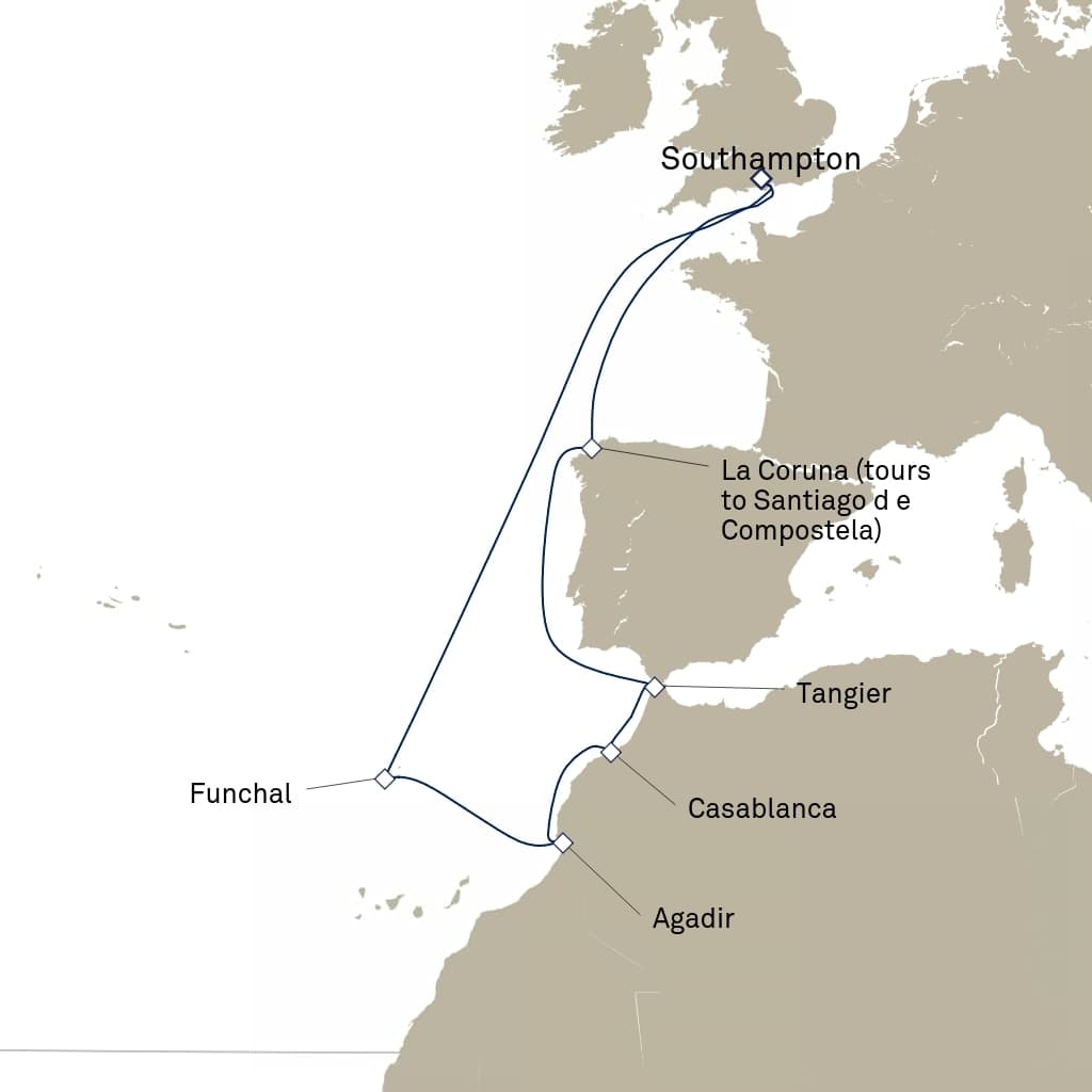 14 nights Mediterranean cruise on Queen Victoria 
from 🇬🇧 Southampton 