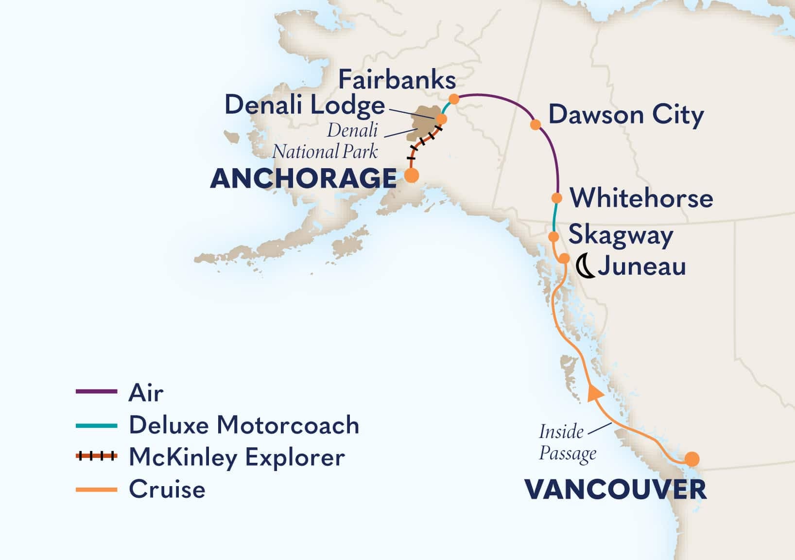 11 nights Alaskan cruise on Zaandam
from ๐จ๐ฆ Vancouver to Anchorage, Alaska, US