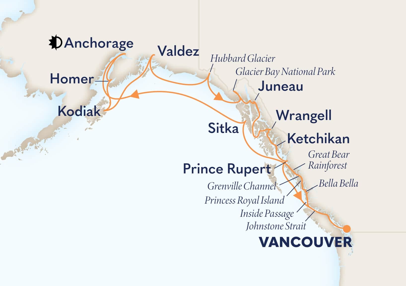 18 nights Alaskan cruise on Zaandam 
from 🇨🇦 Vancouver 