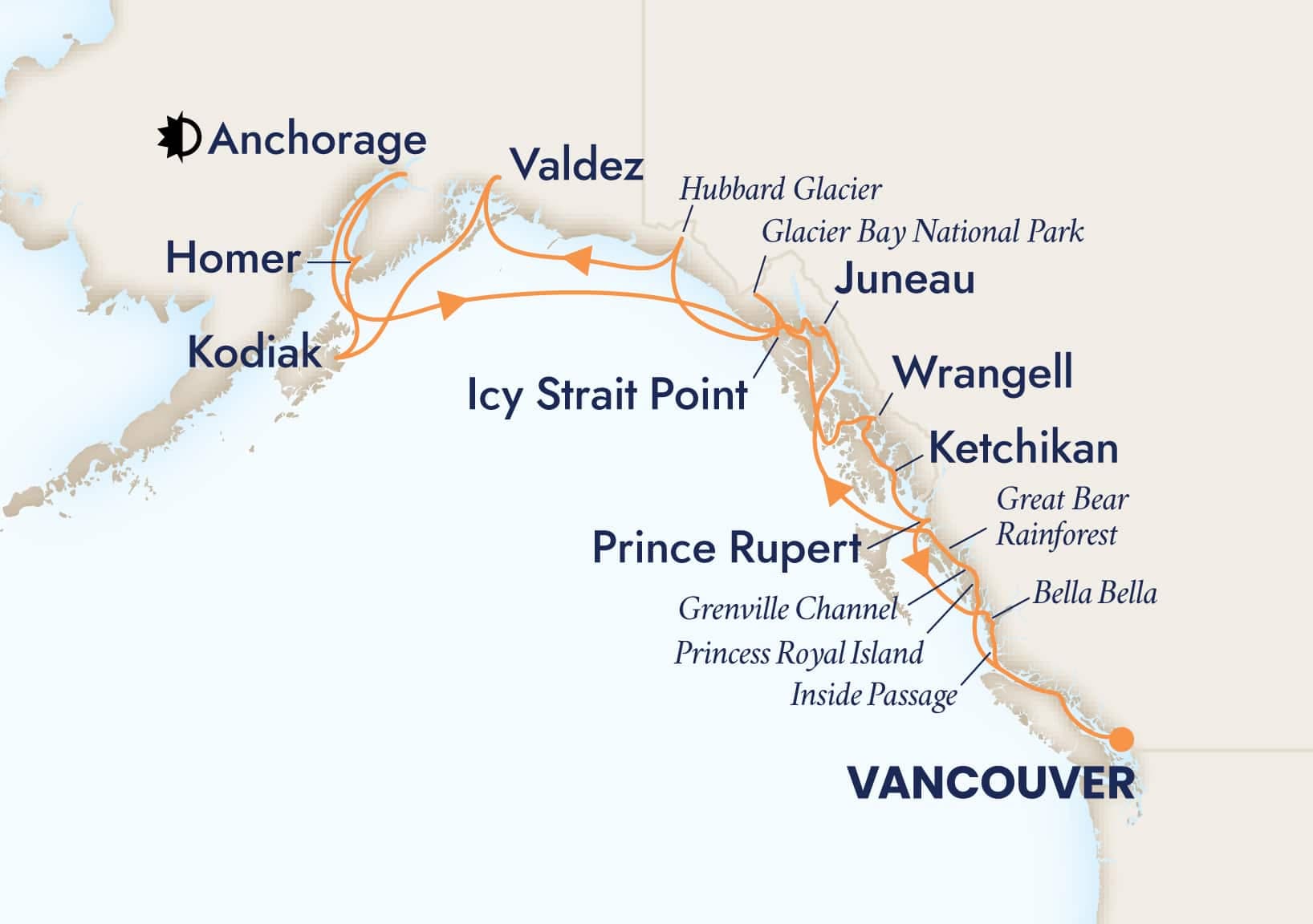 18 nights Alaskan cruise on Zaandam 
from 🇨🇦 Vancouver 