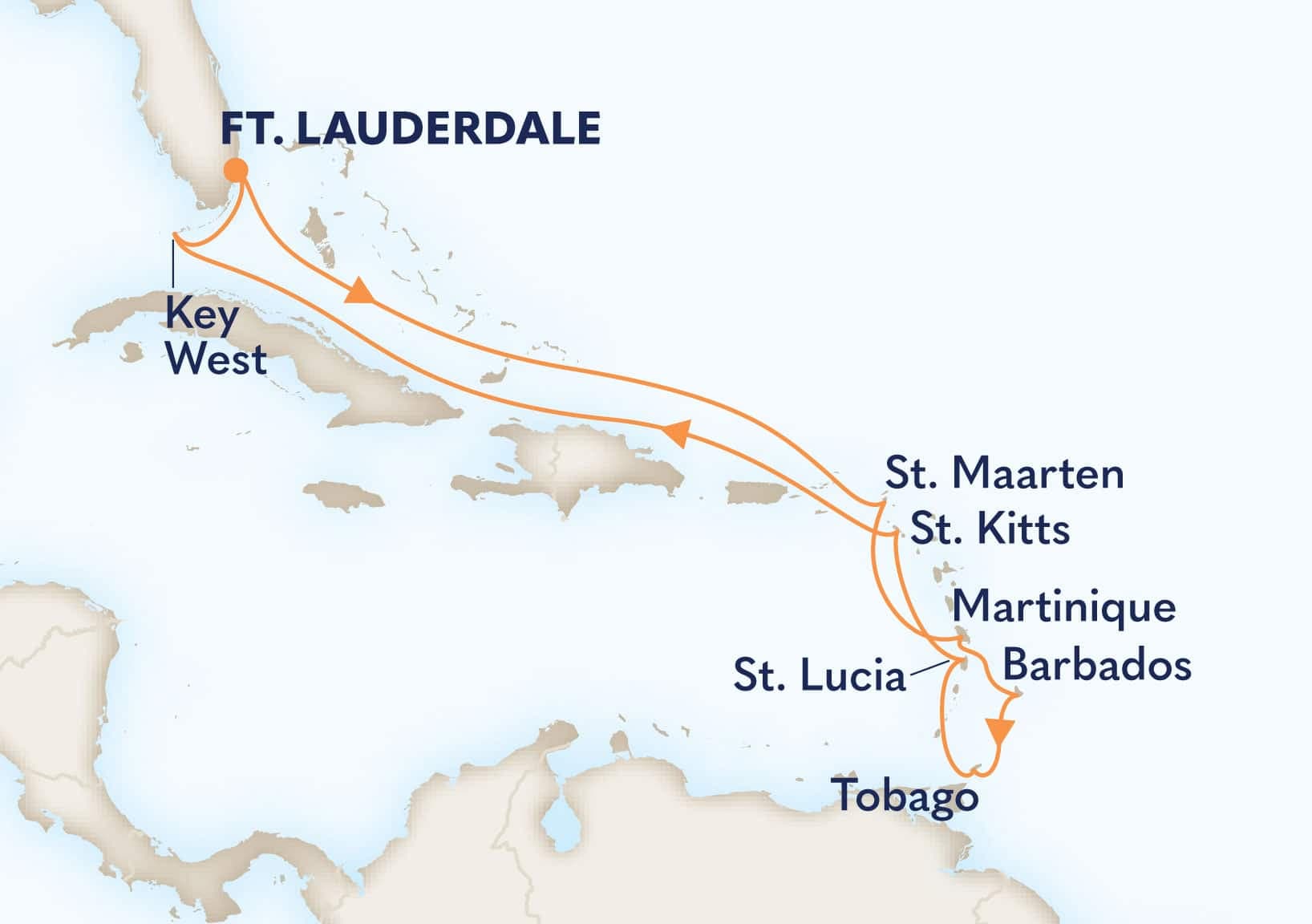 12 nights Caribbean cruise on Nieuw Amsterdam 
from 🇺🇸 Fort Lauderdale 