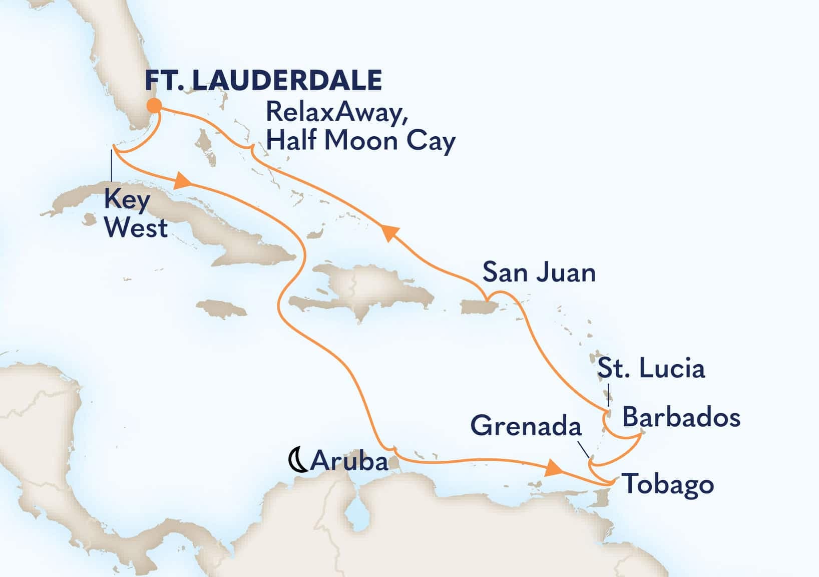 14 nights Caribbean cruise on Volendam 
from 🇺🇸 Fort Lauderdale 