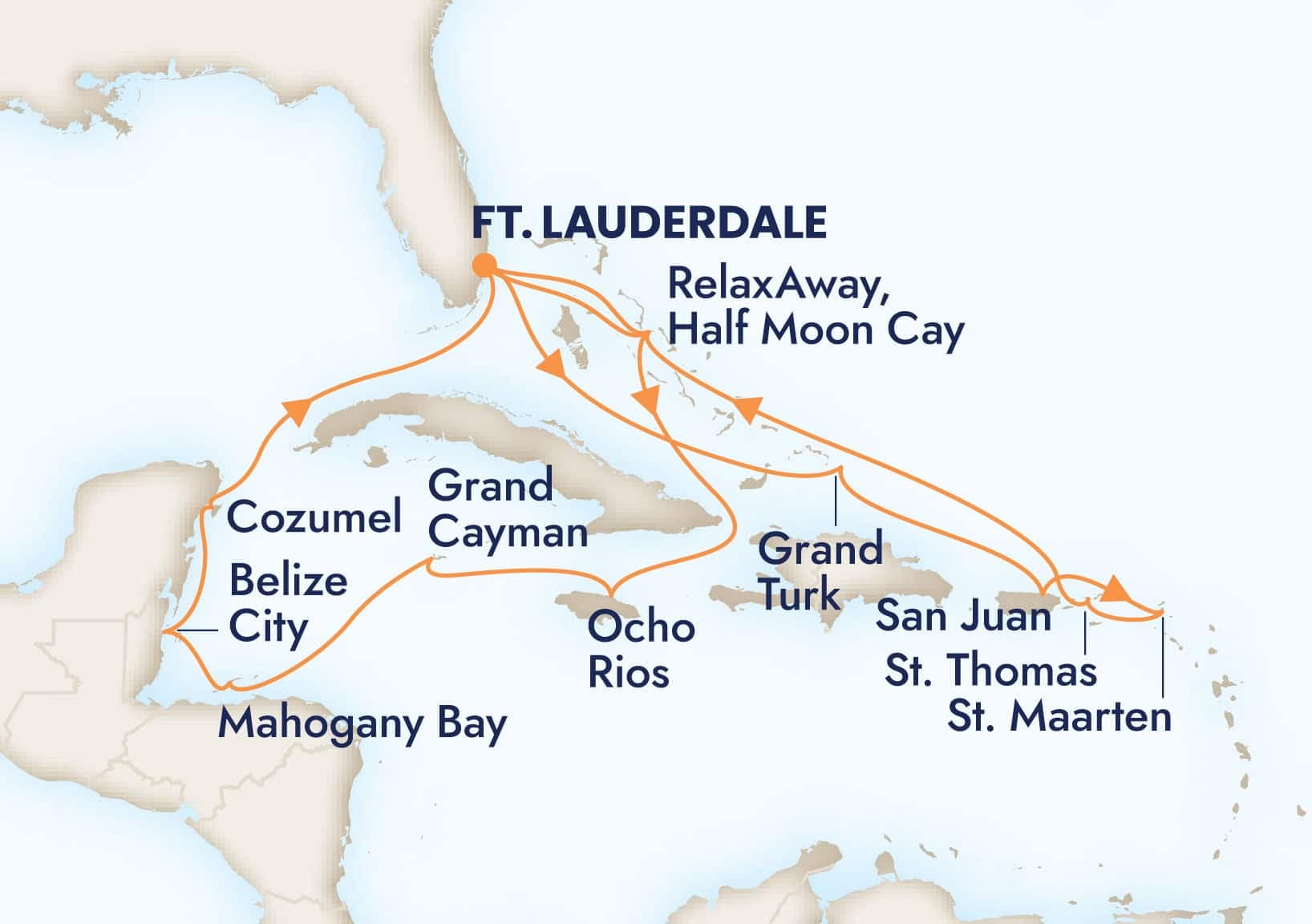 18 nights Caribbean cruise on Eurodam 
from 🇺🇸 Fort Lauderdale 