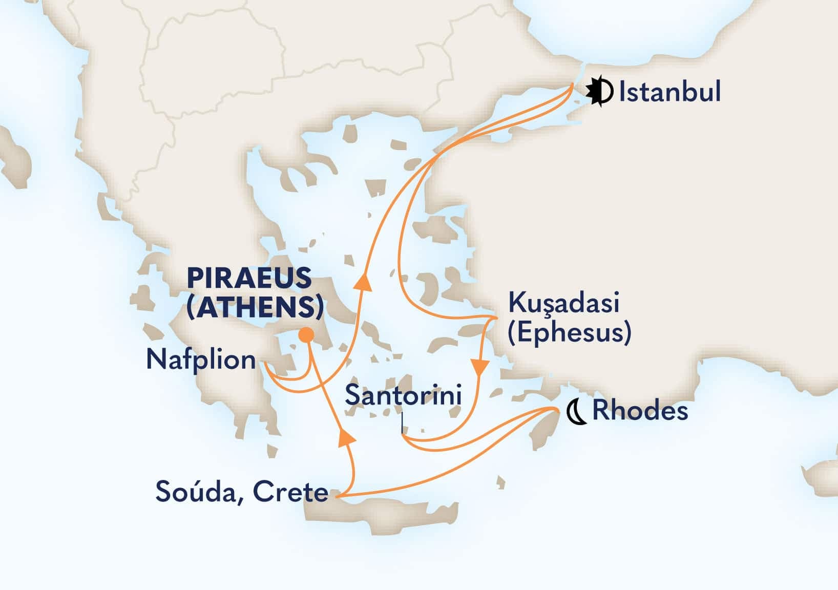 11 nights Mediterranean cruise on Oosterdam 
from 🇬🇷 Athens 