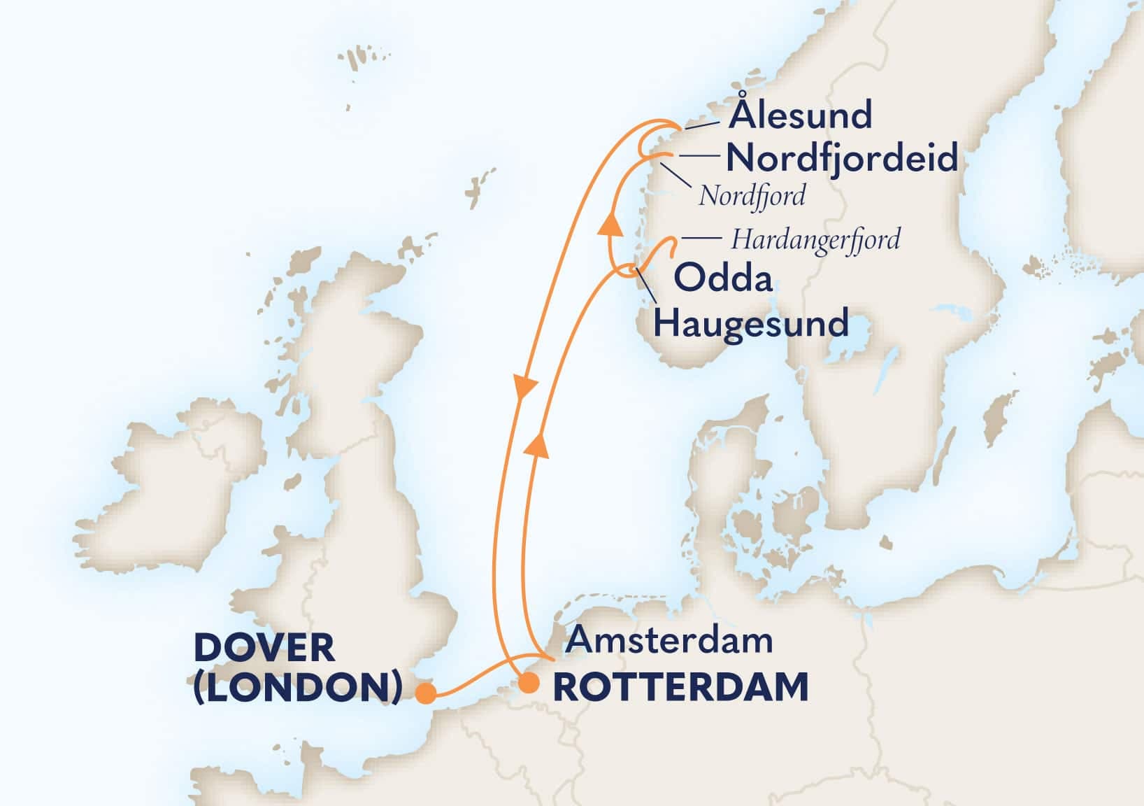 8 nights Mediterranean cruise on Nieuw Statendam 
from Dover (London), England, UK to 🇳🇱 Rotterdam 