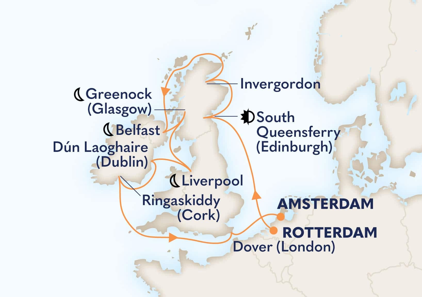 14 nights Mediterranean cruise on Nieuw Statendam 
from 🇳🇱 Rotterdam to 🇳🇱 Amsterdam 