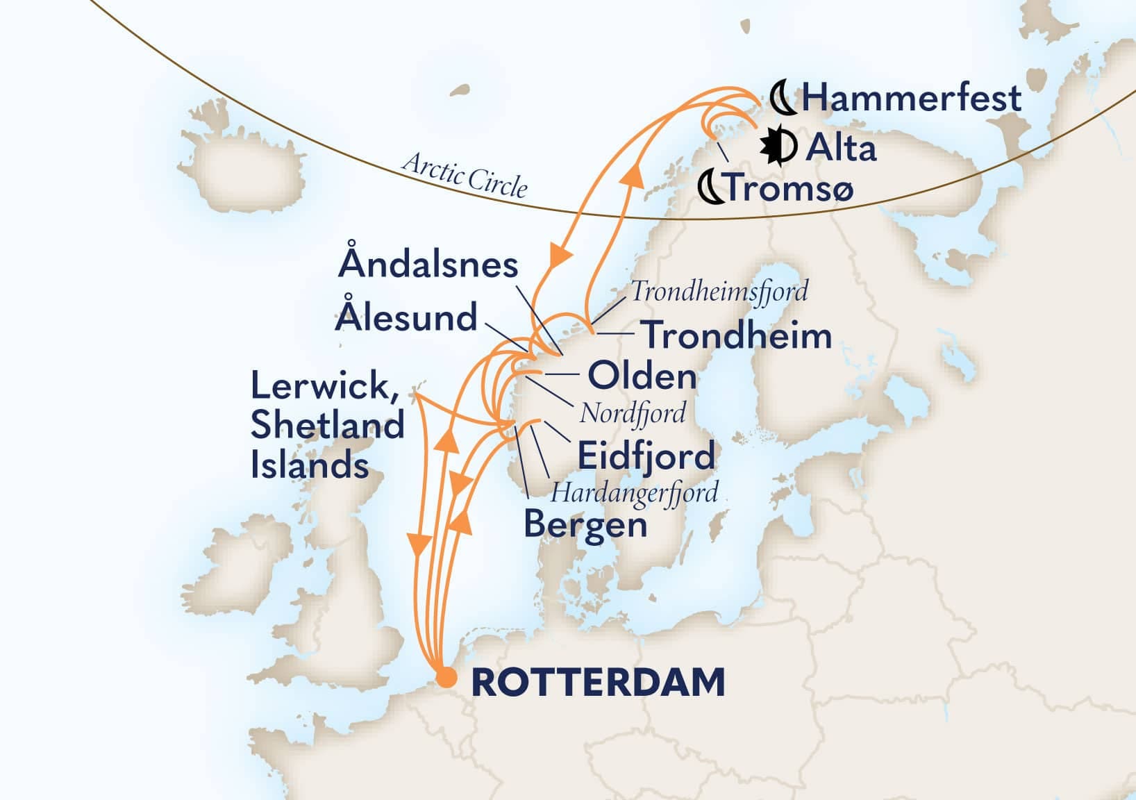 21 nights North European cruise on Nieuw Statendam 
from 🇳🇱 Rotterdam 
