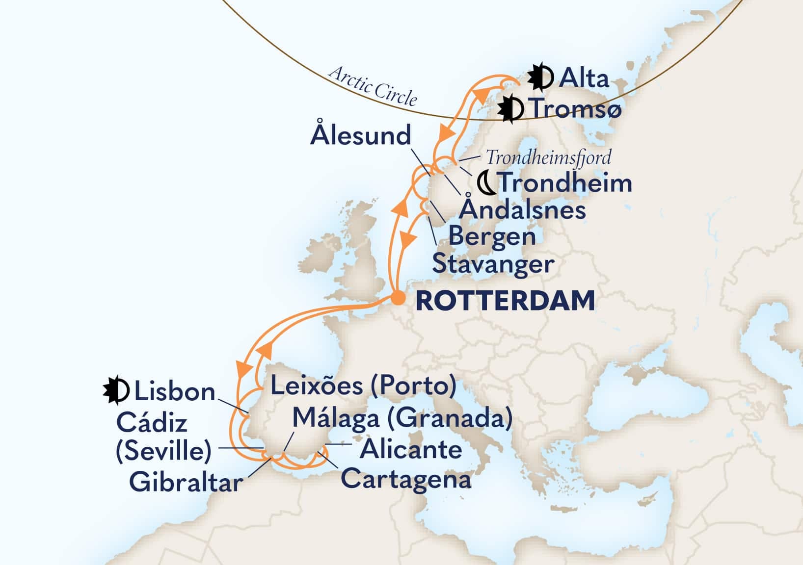 28 nights Mediterranean cruise on Nieuw Statendam 
from 🇳🇱 Rotterdam 