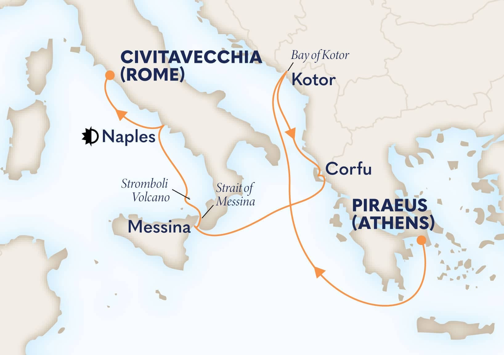 7 nights Mediterranean cruise on Oosterdam 
from 🇬🇷 Athens to Civitavecchia (Rome), Italy 