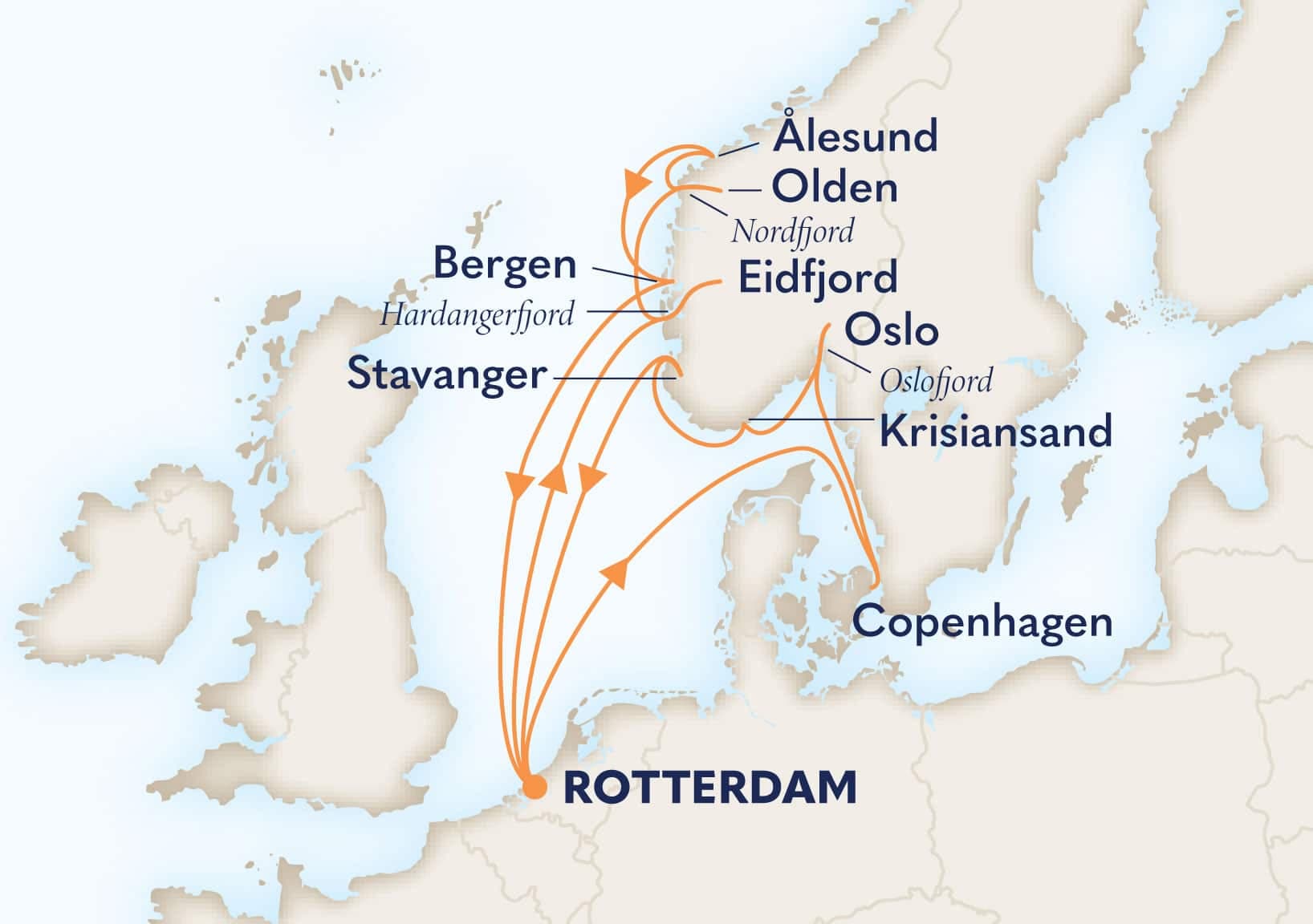 14 nights North European cruise on Rotterdam 
from 🇳🇱 Rotterdam 