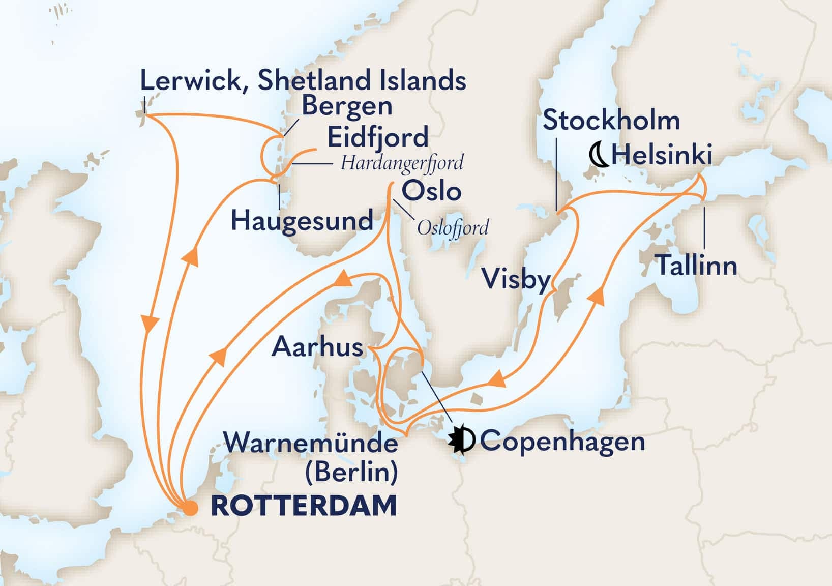 21 nights North European cruise on Rotterdam 
from 🇳🇱 Rotterdam 