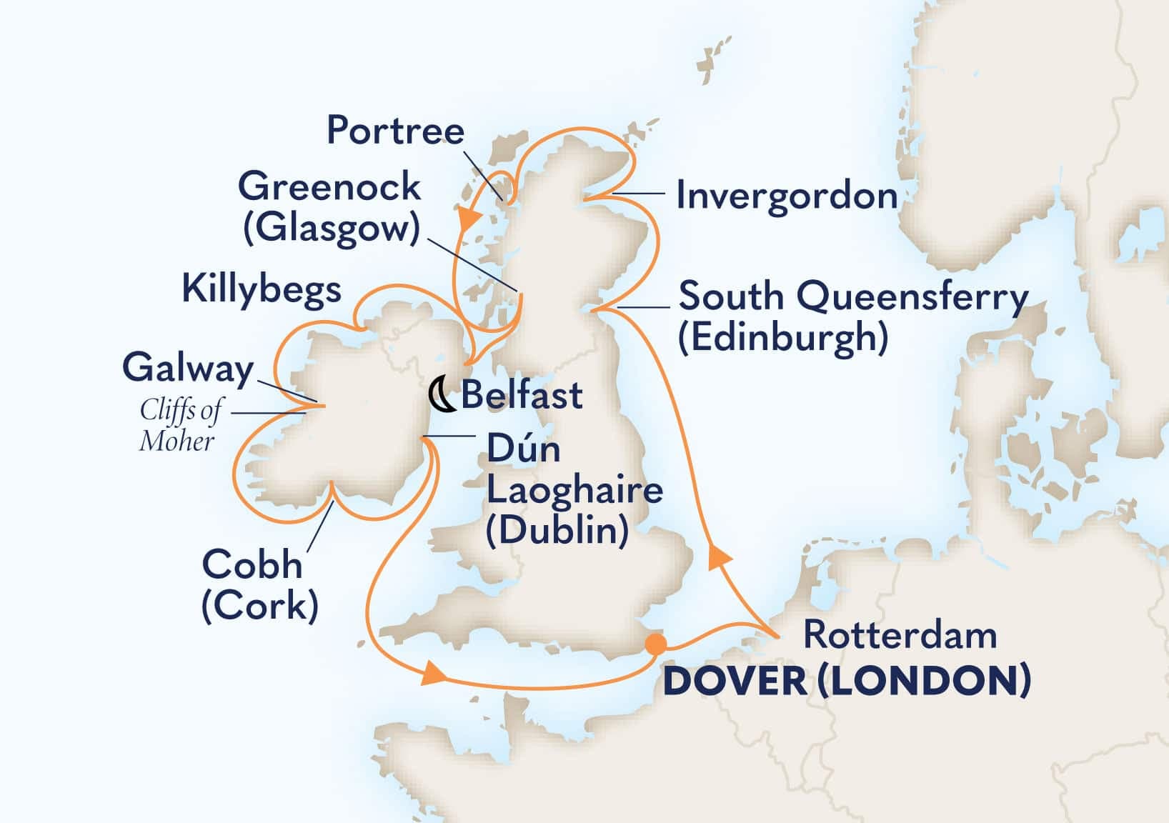 14 nights Mediterranean cruise on Nieuw Statendam 
from Dover (London), England, UK 