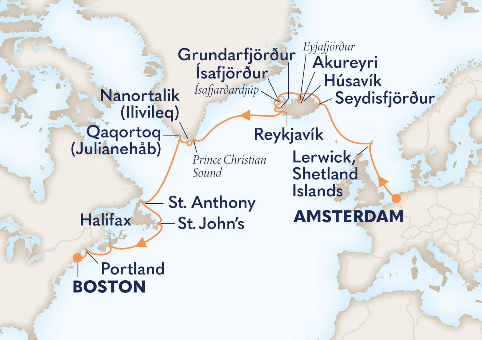 21 nights Mediterranean cruise on Zuiderdam 
from 🇳🇱 Amsterdam to 🇺🇸 Boston 